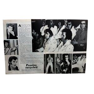 Elvis Presley Impersonators 1979 Vintage 2 Page Article Film Tryouts Feature